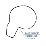 21103569 22658275 Rubber Moulding for Water Pump Volvo D13 | Gasket for Mack MP8 Water Pump