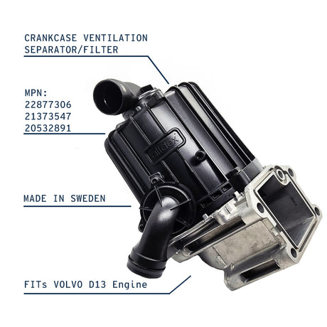 Volvo D13 Oil Separator - Genuine (PN: 22877306) - Buy  Engine Components Online in USA at Best Price