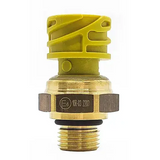 Brass threaded fitting with yellow cap for secure plumbing connections