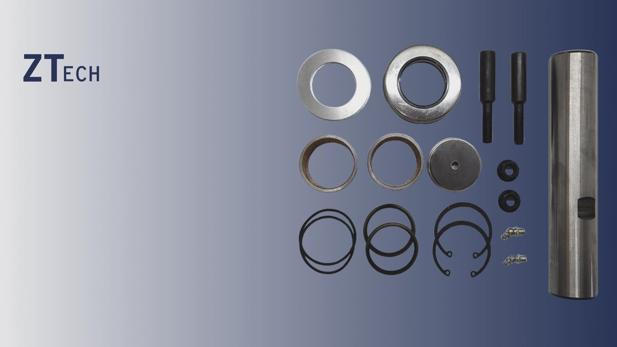 ZTech Freightliner Cascadia King Pin Set with Bushing P6073300019KZ P6073300119KZ